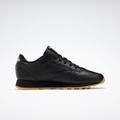 Sneaker REEBOK CLASSIC "Classic Leather" Gr. 37, schwarz (schwarz, gum) Schuhe Sneaker