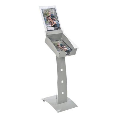 update displays Boden-Prospektständer »Outdoor PLUS« DIN A4 silber, 112.5 cm Image