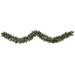 9' Frosted Swiss Pine Artificial Garland with 50 Clear LED Lights and Berries - 108