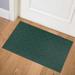 ART DECO WEAVE DARK GREEN Doormat By Becky Bailey