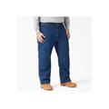 Men's Big & Tall Regular Straight Fit Jeans by Dickies in Stonewashed Indigo Blue (Size 46 32)