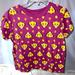 Disney Tops | Disney The Lion King Simba All Over Juniors Women's Purple T-Shirt Size Small | Color: Gold/Purple | Size: S