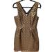 J. Crew Dresses | J Crew Metallic Gold And Black Jacquard Dress Sz 6 | Color: Black/Gold | Size: 6