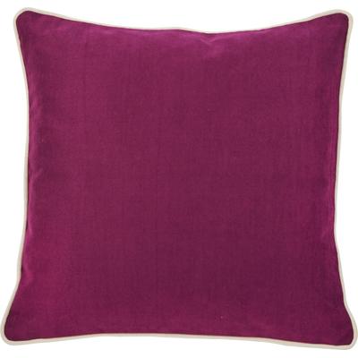 Dekokissen DONE. "Joy", lila (berry, unifarben), B:65cm L:65cm, Polyester, Dekokissen_Sitzkissen_Kissenhüllen, unifarben, Reißverschluss, Kissenhüle ohne Füllung, 1 Stück Image