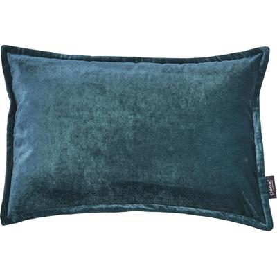 Dekokissen DONE. "Glam", blau (petrol, unifarben), B:40cm L:60cm, Polyester, Dekokissen_Sitzkissen_Kissenhüllen, unifarben, Reißverschluss, Kissenhüle ohne Füllung, 1 Stück Image