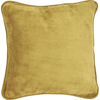 Dekokissen DONE. "Softie", gold (goldfarben, unifarben), B:45cm L:45cm, Polyester, Dekokissen_Sitzkissen_Kissenhüllen, Extra weiche und anschmiegsame Kissenhülle ohne Füllung, 1 Stück Image