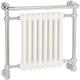 AQUAWORLD Traditional Victorian Style Bathroom Heated Towel Rail Using Low Carbon Steel With 8 Section White Radiator Wall Mounted Towel Warmer 686 X 675 MM (Free Radiator Valves)