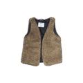 Old Navy Faux Fur Vest: Tan Marled Jackets & Outerwear - Kids Girl's Size 6