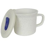 Corningware 20 Oz Marine Speckle Meal Mug w/ Lid Ceramic in Blue | 4 H in | Wayfair 1127565