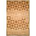 Brown/Orange Rectangle 8' x 10' Indoor Area Rug - Latitude Run® Geometric Hand-Knotted Wool Orange/Brown Area Rug Wool | Wayfair