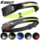 KDULIT Capteur COB LED Lampe frontale USB rechargeable Lampe frontale portable Lampe de poche à