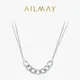 Ailmay – collier de luxe avec pendentif en forme de chaîne en argent Sterling 925 en Zircon