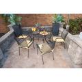 Kettler USA Henley Outdoor 6 - Person Dining Set w/ 57" x 35" Table Metal in Gray | 57 W x 35 D in | Wayfair C6701-0200K2