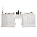 Alcott Hill® Kewstoke 94" Double Bathroom Vanity w/ Stone Top Wood/Stone in White | 39.5 H x 93.69 W x 22.81 D in | Wayfair