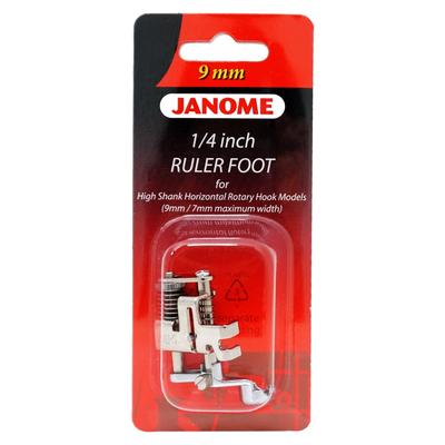 Janome 1/4" Ruler foot for High-Shank Horizontal Rotary Hook Models (9 mm and 7mm width)