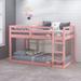 Twin Size Loft Bed with Rails and Ladder