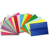 Assorted Multi Color (50 Boxed) A2 Envelopes 4-3/8 x 5-3/4 for 4-1/8 x 5-1/2 Response Cards Invitations Announcements - Astrobrights & More from The Envelope Gallery