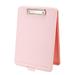 Storage Clipboard Foldable Covered Clipboard for Nurse Students Teachers Sales Utility Jobsite Industrial Office Professional Size Plastic 9.5 x 13.5 (Pink)