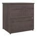 Bestar Universel 28W Standard 2 Drawer Lateral File Cabinet in medium gray maple