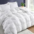 Puredown Winter Down Comforter Down/Goose Down, Cotton in White | 98 H x 90 W x 4.8 D in | Wayfair PD-GC15025-F