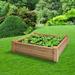 Arlmont & Co. 4 ft. x 4 ft. Cedar Raised Garden Bed Wood in Brown | 12.63 H x 47.38 W x 47.38 D in | Wayfair 71C021741E2E46FFA753751D90D83B6B