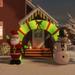 The Holiday Aisle® Christmas Inflatable Santa & Snowman Arch Gate LED 106.3", Polyester | 106.3 H in | Wayfair 388AC2B09CA14A40B8CC8E67DF19E81A