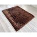 Brown/Gray 78 x 78 x 3 in Area Rug - Everly Quinn Square Mar Vista Machine Woven Faux Sheepskin Area Rug in Sheepskin/Faux Fur | Wayfair