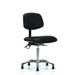 Inbox Zero Vinyl ESD Chair - Medium Bench Height w/ Seat Tilt & ESD Casters In ESD Vinyl Aluminum/Upholstered/Metal in Black | Wayfair