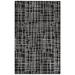 Black/White 90 x 60 x 0.5 in Indoor Area Rug - Orren Ellis Deandrey Geometric Handmade Tufted Wool Area Rug in Wool | 90 H x 60 W x 0.5 D in | Wayfair