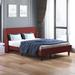 Red Barrel Studio® Corio Platform Bed redWood & /Upholstered/Linen | 38.2 H x 81.2 W x 81.2 D in | Wayfair C8BF27AD25064FCC8C2A3833B9BCA07D