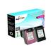 Remanufactured ReInkMe 2 Pack 60 Black & Color Ink Cartridges for HP D2560 D2680