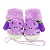 2DXuixsh Toddler Knot Gloves Gloves Snow for Kids Gloves Snow Winter Ski Gloves Boys for Baby Mittens Kintted Warm Girls Kids Gloves Mittens Boxing Gloves for Kids Age 4 Wool Purple L