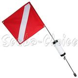 Scuba Diving Spearfishing Free Dive Flag w/ Weight Float 4ft (Large)