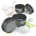 Lixada Portable Outdoor Tableware Camping Cookware 2-3 People Multifunctional Portable Cooking Set for Outdoor