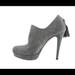 Gucci Shoes | Gucci Grey Suede High Heeled Platform Ankle Tassle Booties | Color: Gray | Size: 8.5