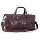 Bucklestone - Men's Leather Holdall - Large Overnight Duffle Bag - Weekend Travel Bag with Adjustable Detachable Strap - York - Brown