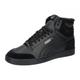 PUMA Unisex Shuffle MID Fur Sneaker, Black Black-Steel Gray, 9 UK