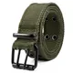 Ceinture en toile tissée en nylon pour hommes ceinture de chasse grise ceinture simple