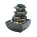 Ancient Tiered Rock Formation Tabletop Fountain