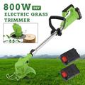 KingShop 24V Cordless Grass Trimmer Electric Lithium Battery Lawn Mower Grass String Trimmer Pruning Cutter Garden Tools with 2 Batteries