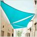 ColourTree 32 x 32 x 32 Turquoise Triangle Sun Shade Sail Canopy Mesh Fabric UV Block - Commercial Heavy Duty - 190 GSM - 3 Years Warranty ( We Make Custom Size )