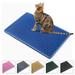 2-Layer Cat Litter Mat Litter Trapper Blue Traps Litter from Box Soft on Kitty Cat Paws Honeycomb Double-Layer Helps to Waste Less Litter on Floors Size 21 X 14