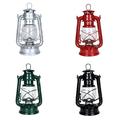 SPRING PARK 25cm Kerosene Vintage Lantern Antiqued Iron Flickering Lantern Decorative Hanging Lanterns Portable Camping Tent Light Hanging Lantern