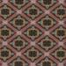 Ahgly Company Indoor Square Patterned Dark Almond Brown Novelty Area Rugs 7 Square