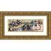 Grey Jace 14x7 Gold Ornate Wood Framed with Double Matting Museum Art Print Titled - The Route 66