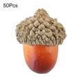 LIWEN 50Pcs Artificial Pine Cones Mini Realistic Decorative Reusable Simulation Pine Cones Ornament for Decoration