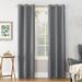 Sun Zero-1PK Sun Zero Cooper Thermal Insulated Room Darkening Grommet Curtain Panel Single Panel40x63-Grey