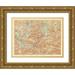 Baedeker 14x12 Gold Ornate Wood Framed with Double Matting Museum Art Print Titled - North Austria - Baedeker 1896