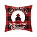 Tarmeek Christmas Pillow Covers 18x18 Red Christmas Cushion Covers Ornaments Outdoor Christmas Decorations Indoor for Home Sofa Bed Chair Car Christmas Gifts