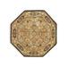 Hand-Knotted Wool Oriental Traditional Brown Octagon Area Rug 5 1 x 5 1